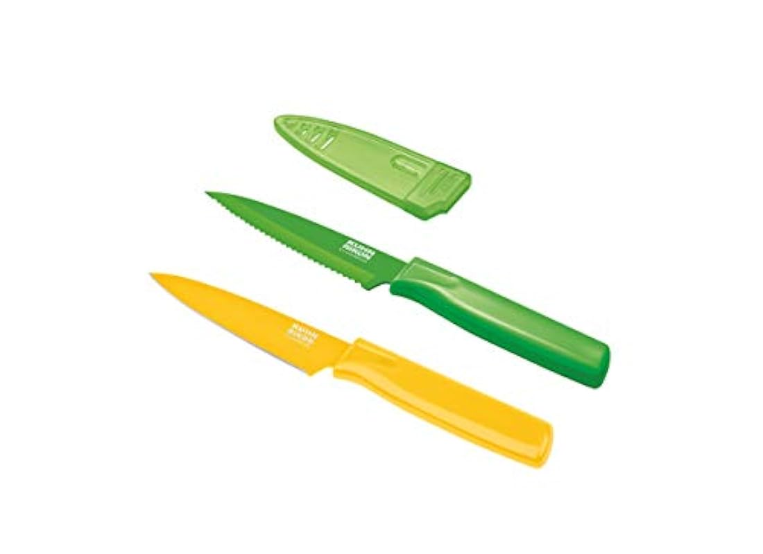 cuchillo de pelar con funda de seguridad,Amarillo y verde