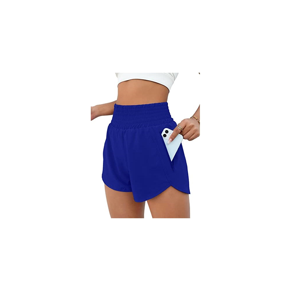 Shorts cortos deportivos de cintura alta talla L