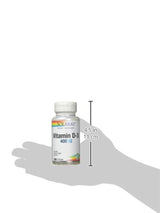 Solaray Vitamina D-3 – 400 IU – 120 °Cápsulas de Gel