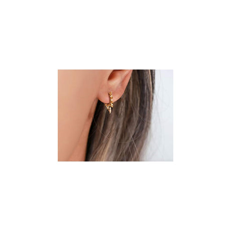 Aretes con circonita cúbica para mujer