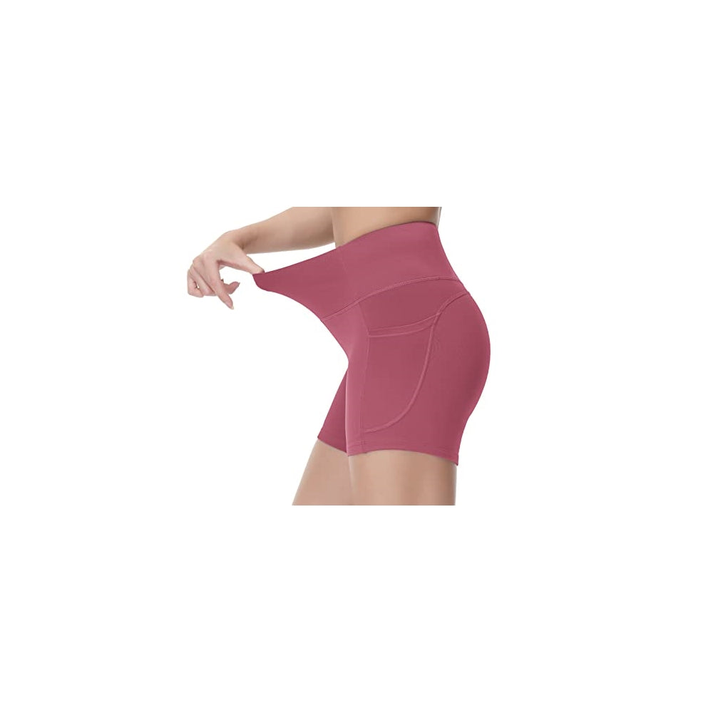 Shorts cortos de yoga de cintura alta para mujer S