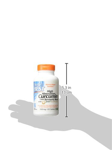 Doctor's Best Curcumin From 1000 mg, 120 Tabletas