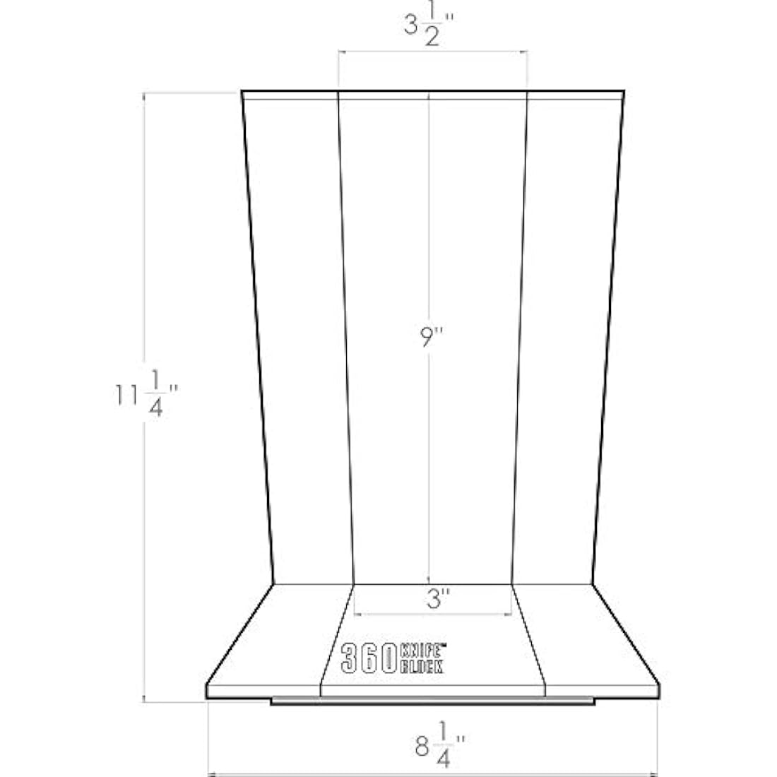 360 Knife Block Bloque de cuchillos universal,