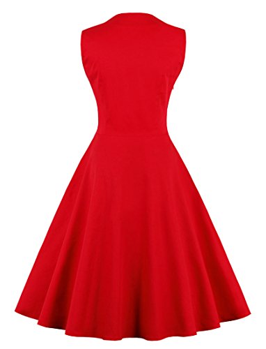 Vestido de fiesta color Rojo talla XXXX-Grande