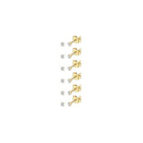 Aretes de bola pulidos rellenos de oro