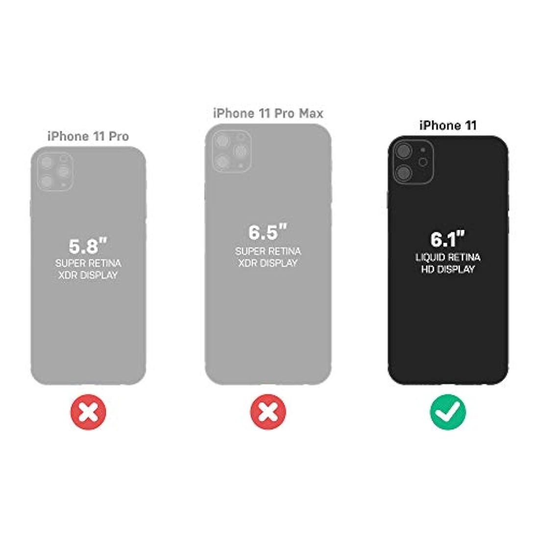 Symmetry iPhone 11, Negro