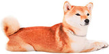 Peluche con forma de perro Shiba Inu 3D/Marrón.Mozacona