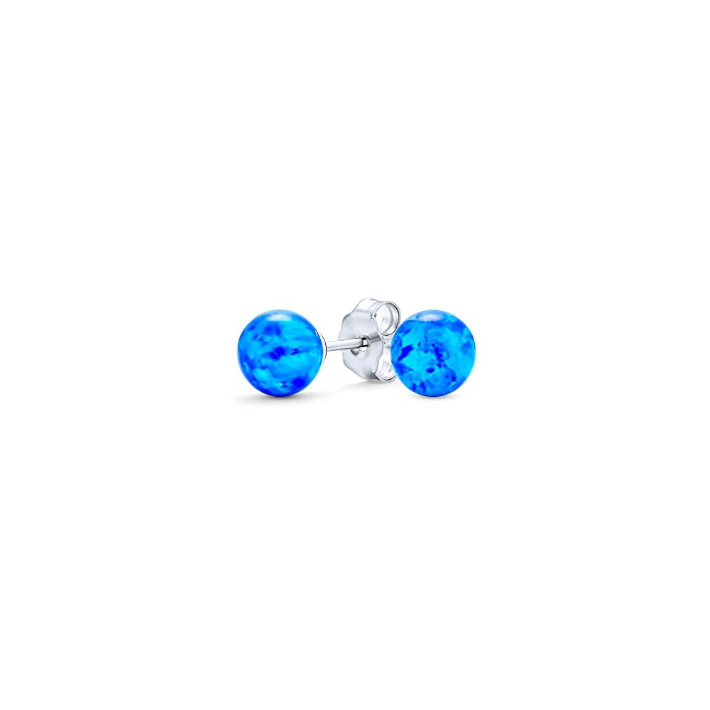 Aretes  simple de cuentas redondas para las mujeres