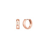 Aretes de plata tipo argolla para mujer
