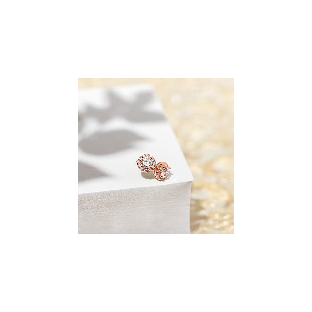 Aretes de plata chapados en oro de 14 quilates