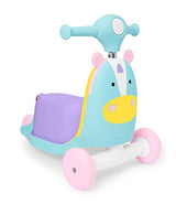 Juguete para niños 3 en 1 con diseño de unicornio.