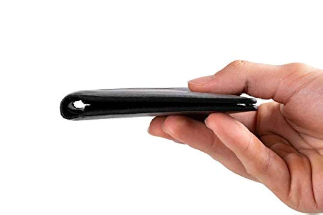 DiLoro -Billetera de piel fina para hombre,bolsillo bifold