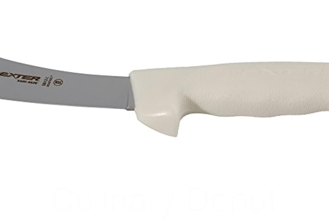 Cuchillo de piel de oveja con mango de poliéster blanco