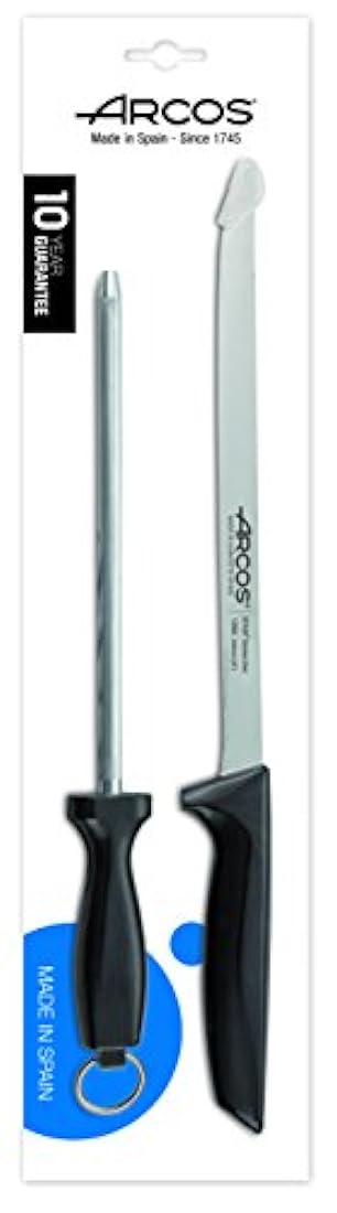 Arcos Jamón Set de 2 cuchillo y afilador