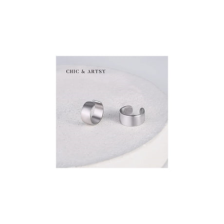 Aretes brazalete de plata para mujer