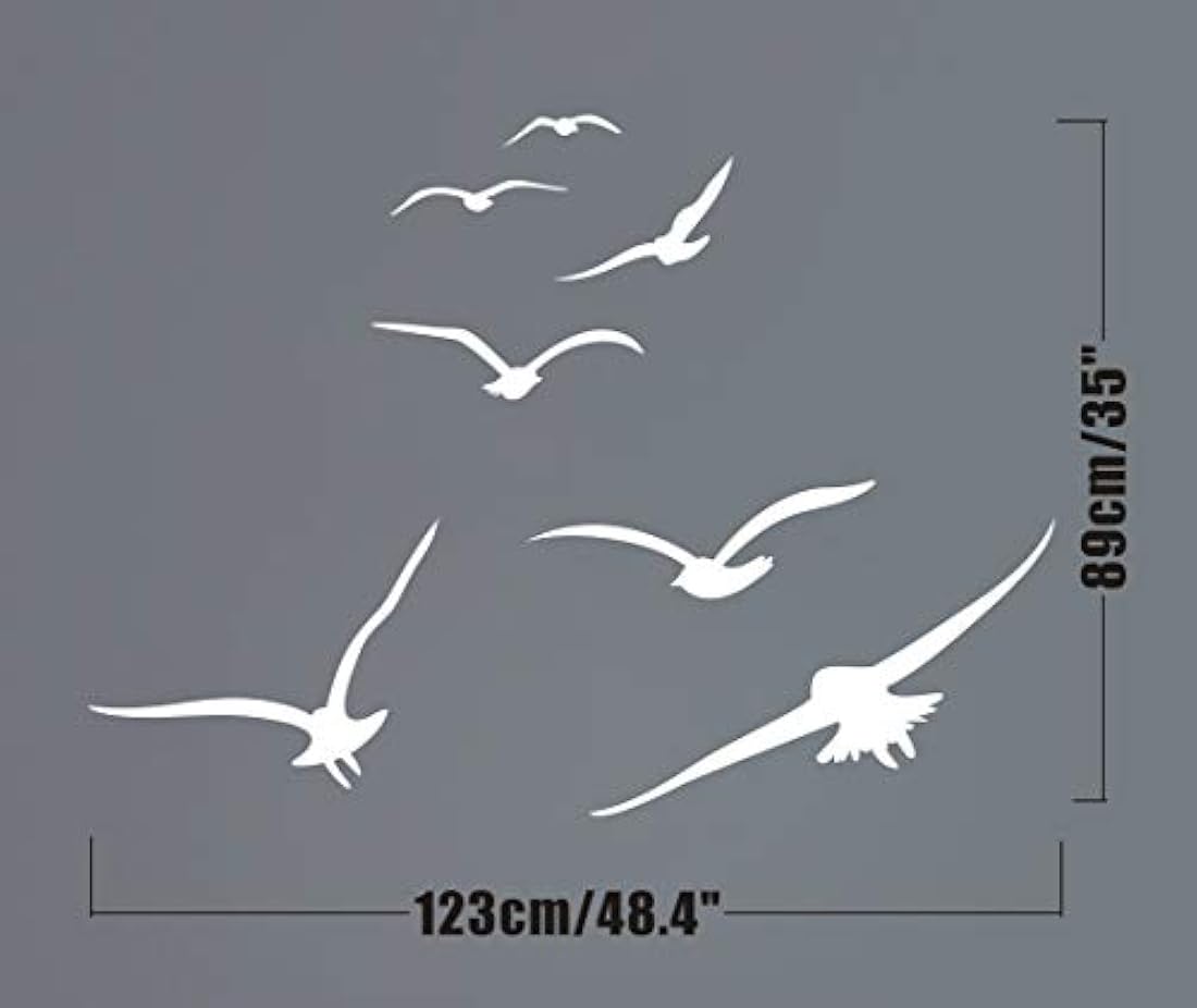 Pegatinas de pared para pájaros voladores, vinilos para pájaros