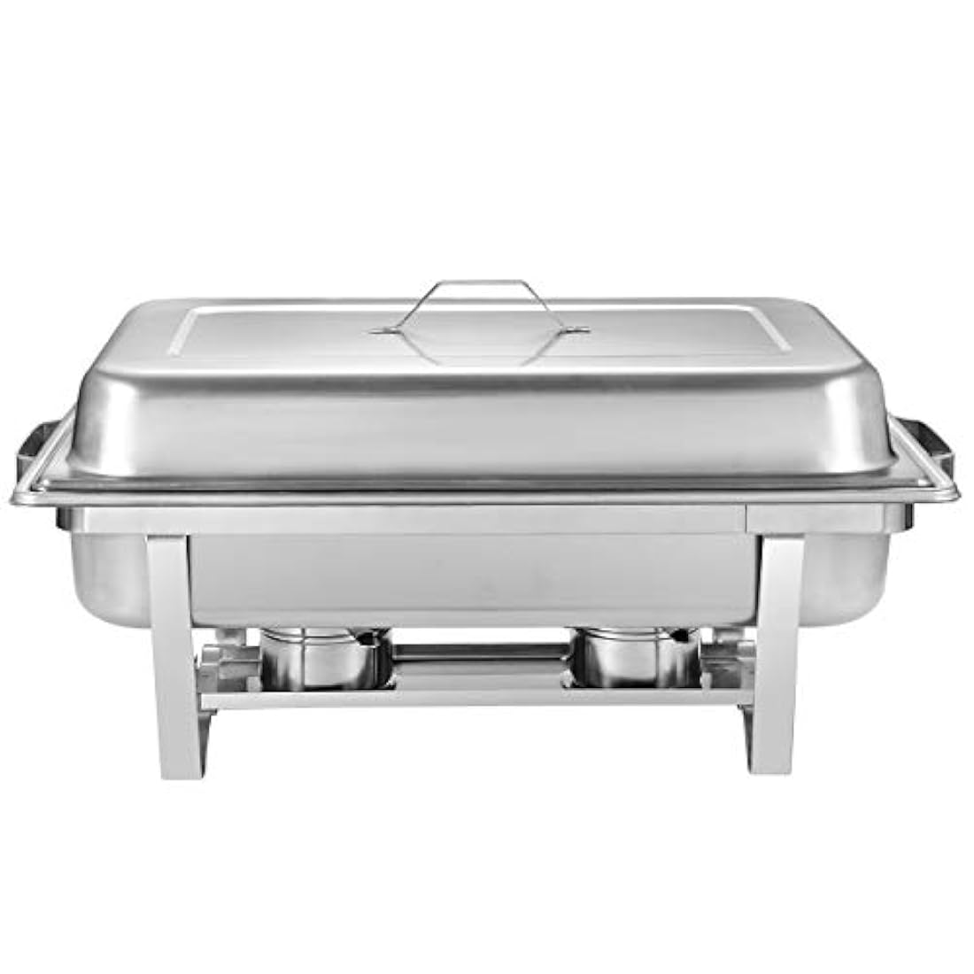 Plato con patas plegables completo de acero inoxidable