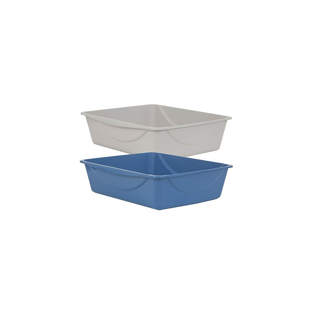 Caja de arena para gatos tamaño pequeño color gris