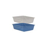Caja de arena para gatos tamaño pequeño color gris