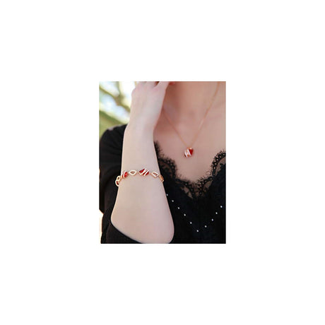 Pulseras y tobilleras de eslabones con cristales