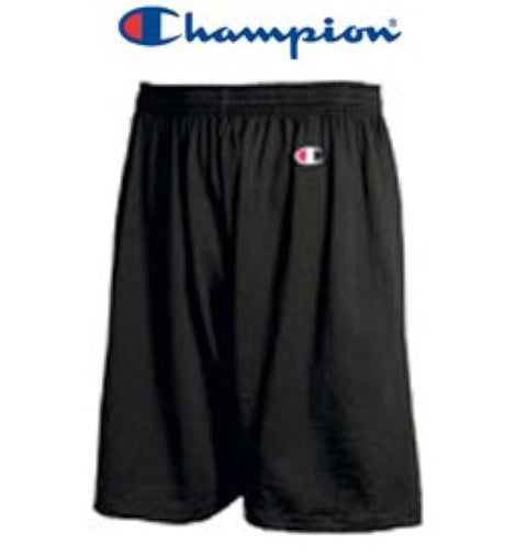 Shorts deportivos de algodón (6.3 oz), negro, XXL