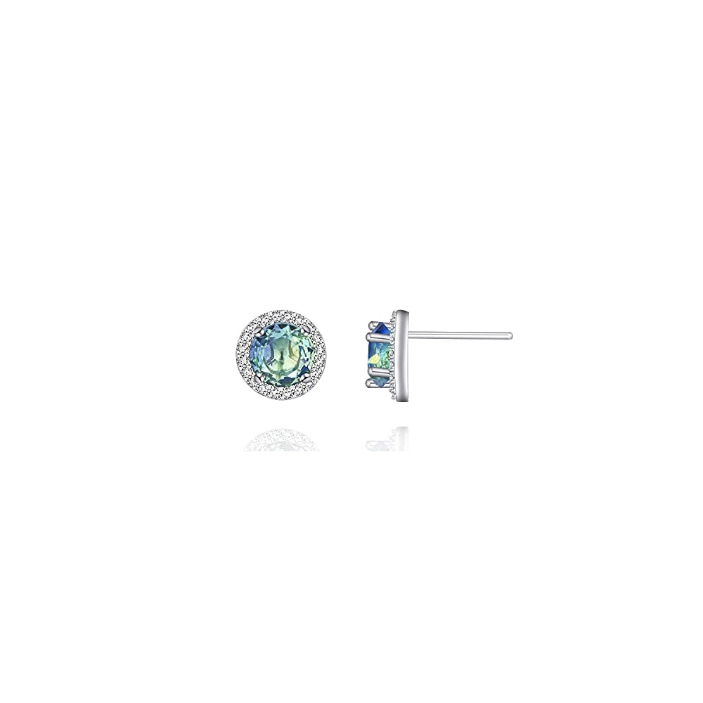 Aretes brillantescon circonita cúbica de cristal