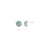 Aretes brillantescon circonita cúbica de cristal