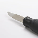 Cuchillo para ostras con mango antideslizante, 7, Negro.