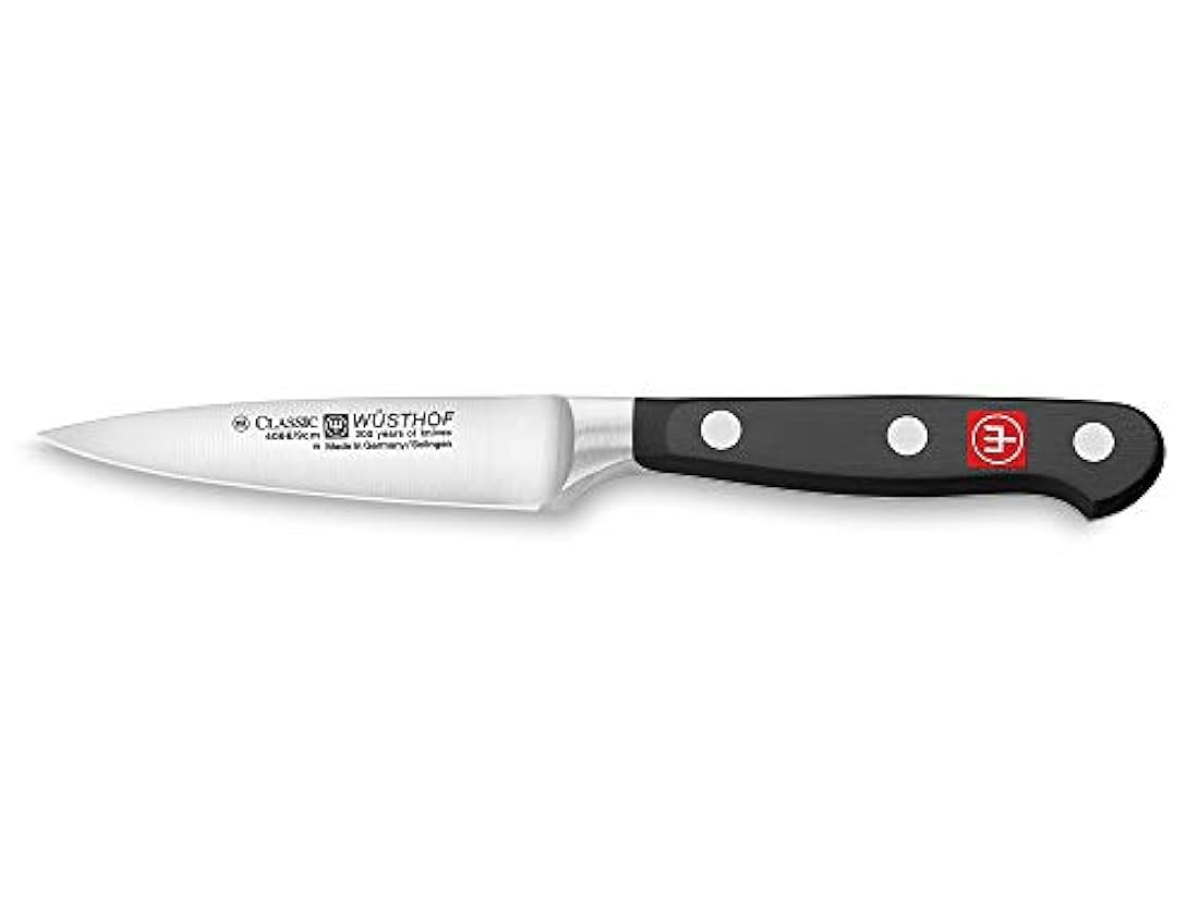 Cuchillo clásico de acero al carbono de 3 5 pulgadas Negro