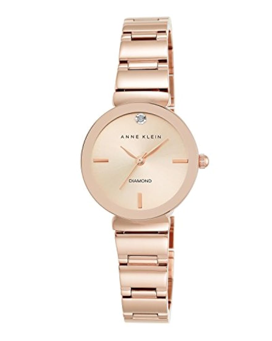 Anne Klein - Reloj de pulsera para mujer con diamantes