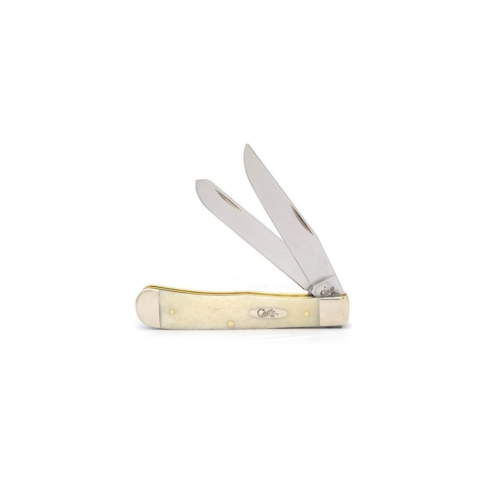 Cuchillo de bolsillo natural liso para huesos con escudo