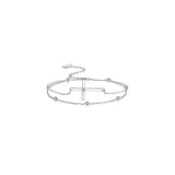 Pulseras para mujer de plata de ley 925 con forma de cruz