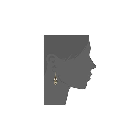 Aretes de plata pendientes ovalados con diseño celta