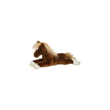 Peluche de caballo castaño de 17 pulgadas