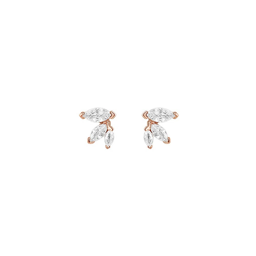 Aretes de plata chapada en oro de 14 quilates para mujeres