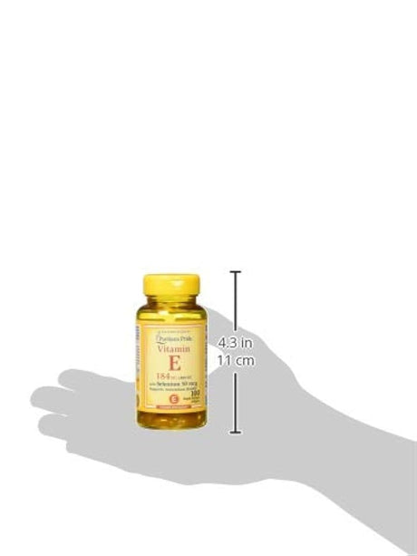 Vitamina E 400 UI con selenio 50 mcg para la salud inmune