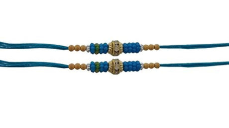 Conjunto de dos pulseras Rakhi, Stone & Moti. Rakhi, Raksha