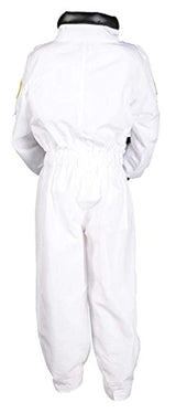 Traje de Astronauta con parches de la NASA y broches, Blanco