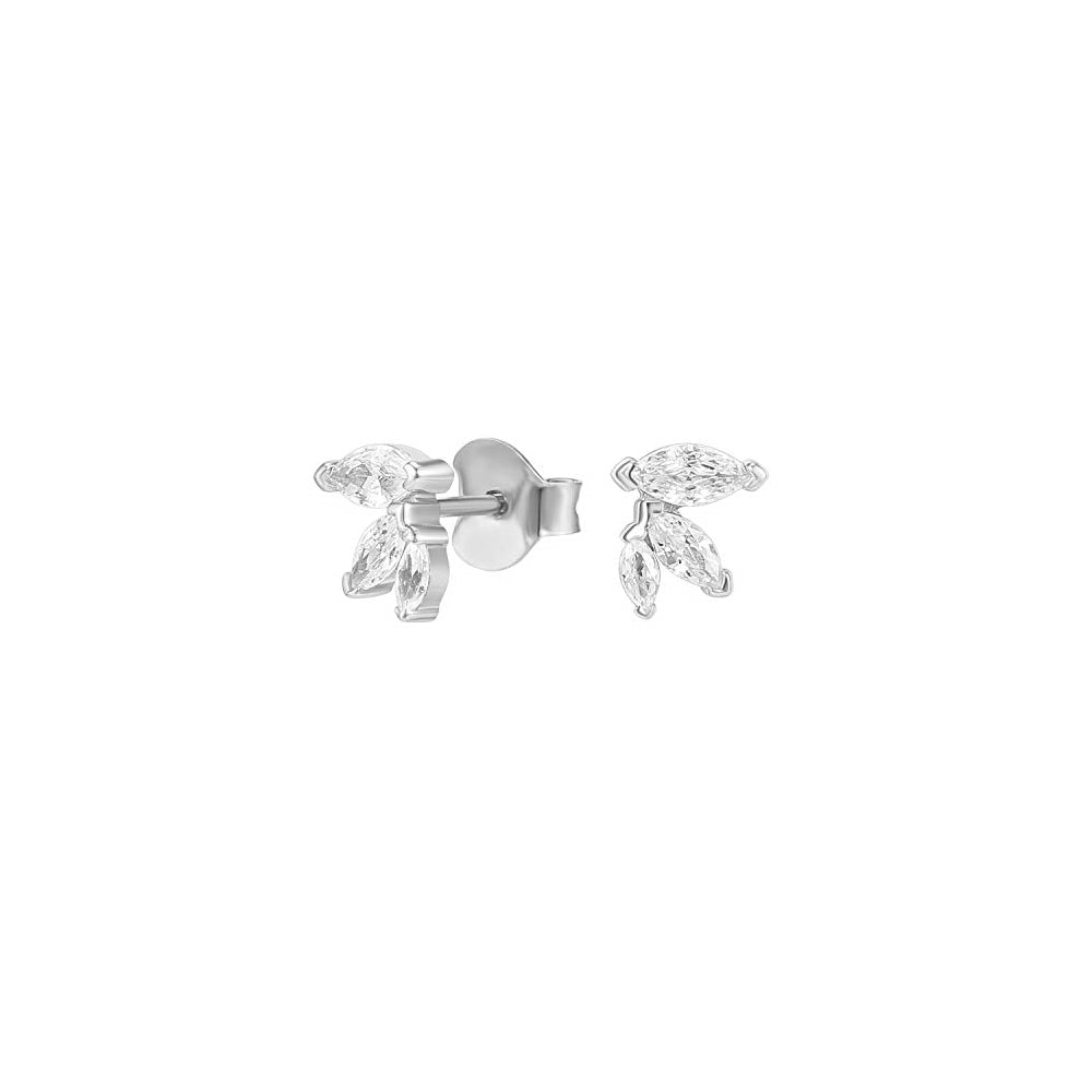 Aretes de plata chapada en oro de 14 quilates para mujer