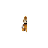Peluche felpa oficial de super Mario vestido de mapache  9