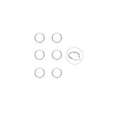 Aretes de aro de plata para mujeres 3 pares de aretes