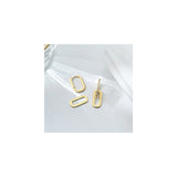 Aretes de aro de oro de 14 quilates para mujer convertibles