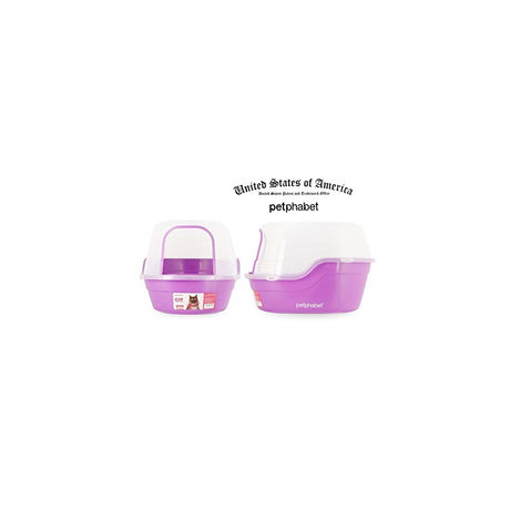 Petphabet Caja de arena para gatos con capucha extragrande