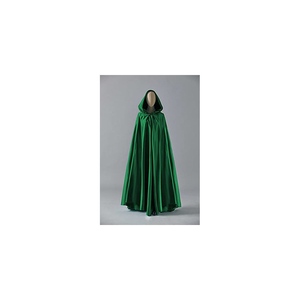 Disfraces de Capa de terciopelo capucha verde talla única