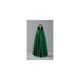 Disfraces de Capa de terciopelo capucha verde talla única