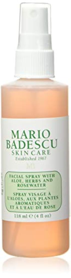 Spray facial con hierbas de aloe y agua de rosas