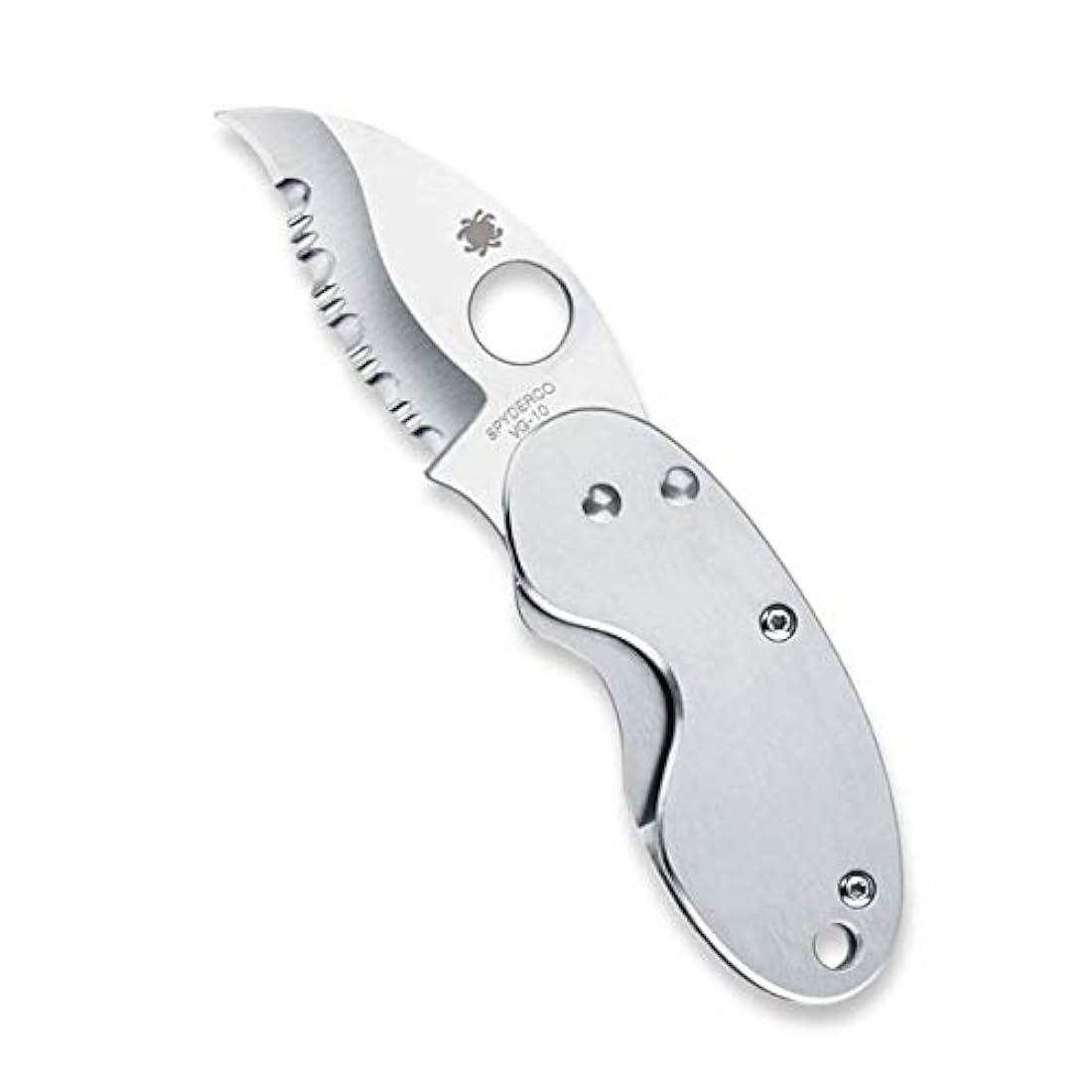 Cuchillo plegable para grillo (mango de acero inoxidable
