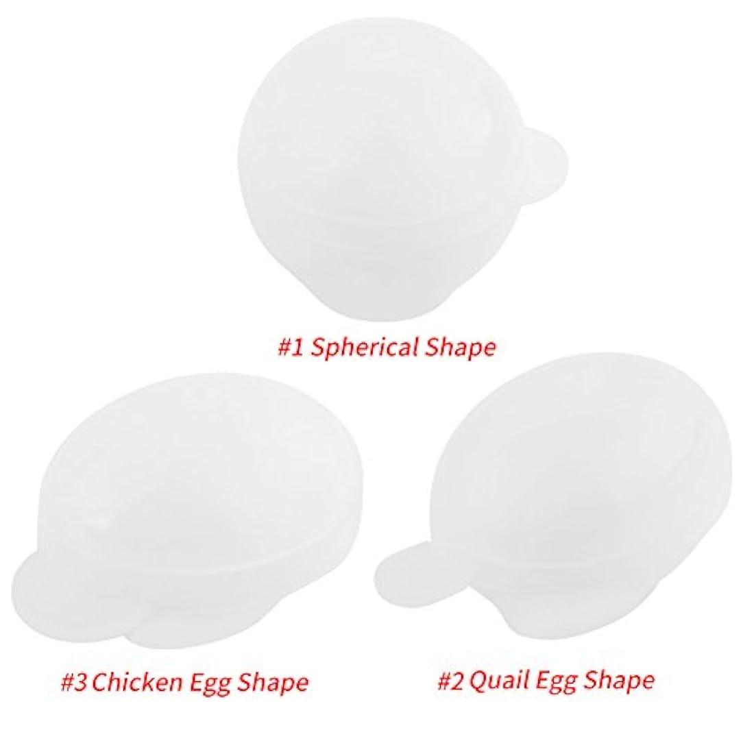 3types silicona Egg-Shaped esférica moho joyas Esfera Bola Molde self-made Artesanía