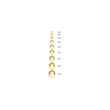 Aretes de bola de oro de 14 quilates