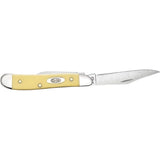 Cuchilla de bolsillo para defensa y caza color amarillo